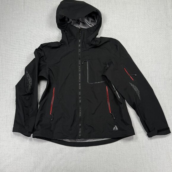 First Ascent Eddie Bauer Waterproof Softshell Jacket Black Front Zip Size XL - Picture 1 of 12